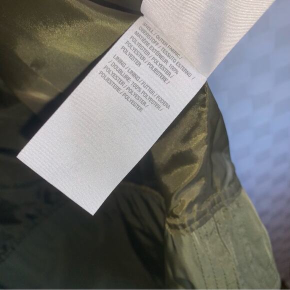 Isaac Mizrahi Womens SOHO ZipFront Water Resistant Jacket Green Size Large - Picture 14 of 14